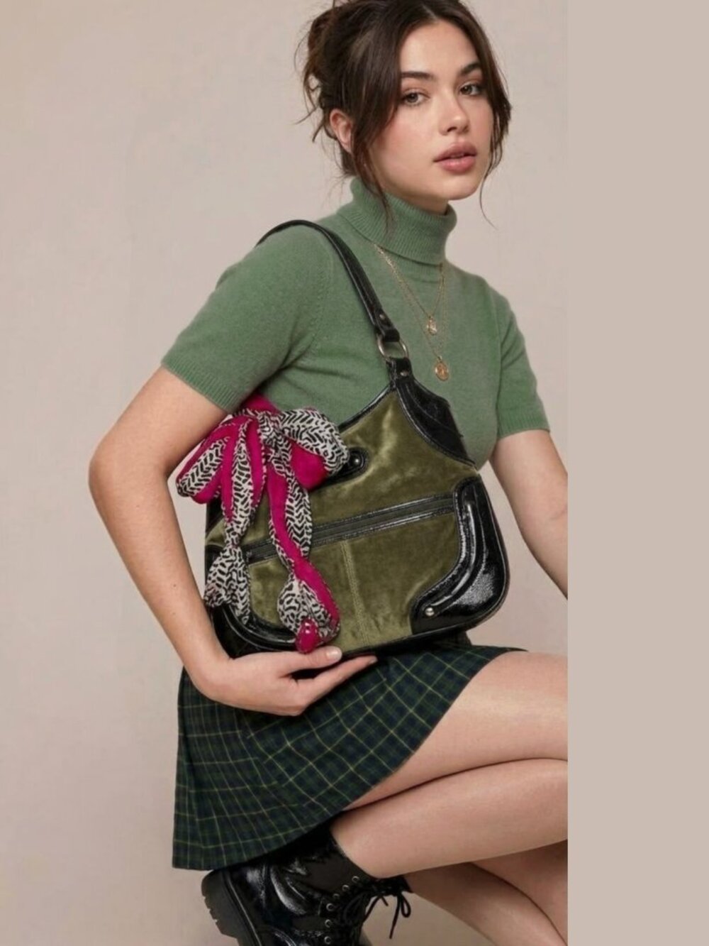 Vintage Nine West Swedette Bag